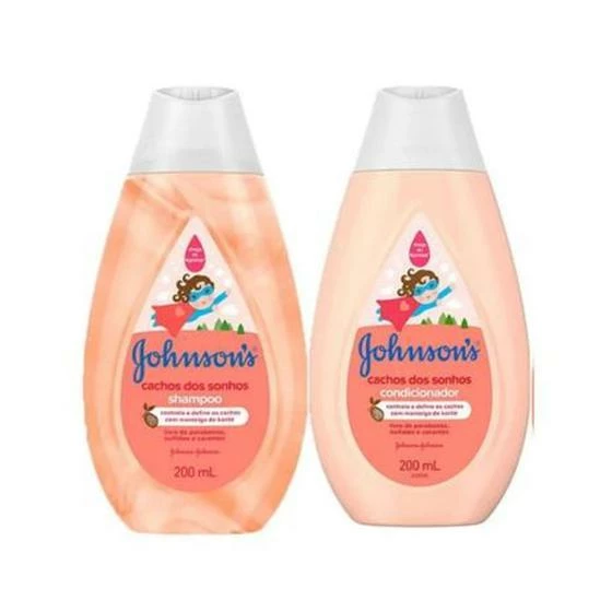 Shampoo + Condicionador 200ml Cachos Dos Sonhos - Kit Johnson's Baby - Johnson & Johnson - Johnson & Johnson