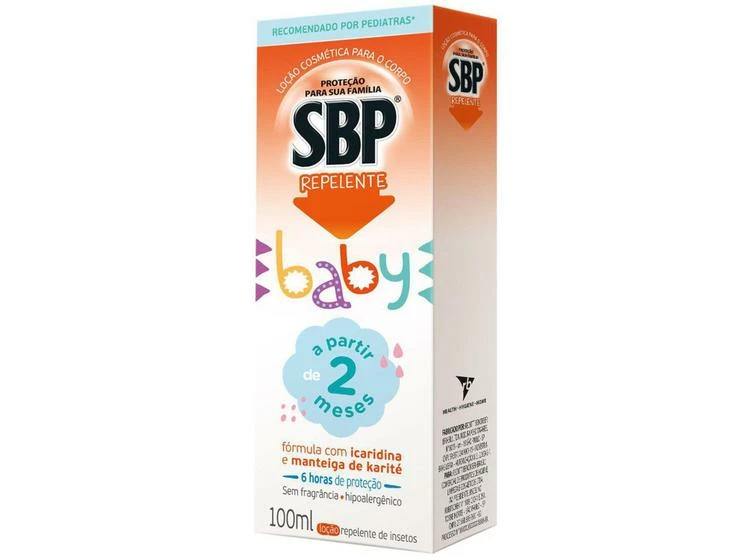 Loção Repelente Corporal Para Bebê SBP Baby 100ml