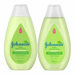 Johnson & Johnson Kit Shampoo Condicionador Para Bebês Johnson's Baby Camomila Natural 200ml Suave Para Os Olhos Realça A Cor Dos Cabelos