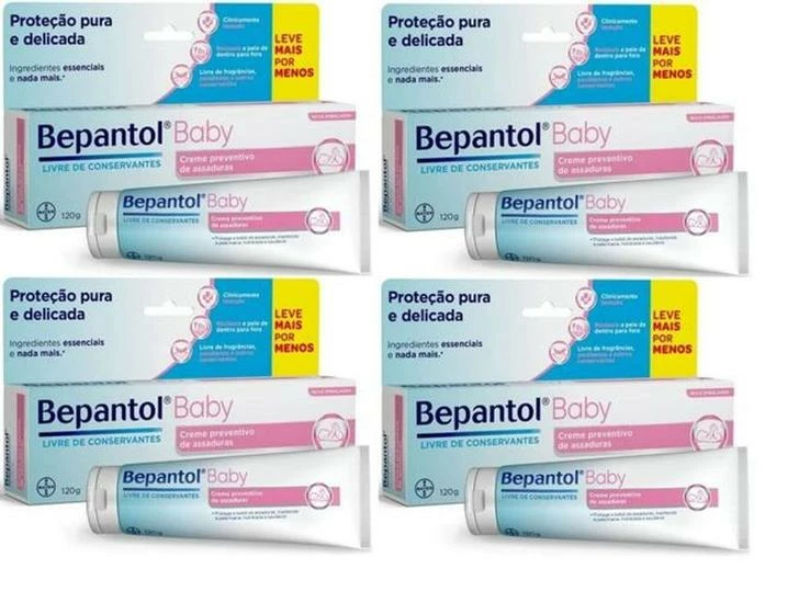 Kit 4 Bepantol Baby 120 Gramas - Bayer