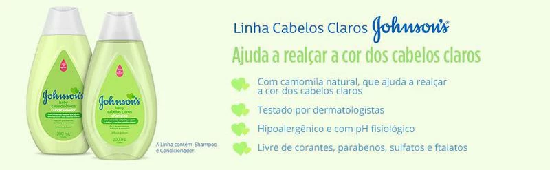 Shampoo Para Bebês Johnson's Baby Cabelos Claros 200ml Com Camomila Natural Livre De Parabenos Sulfatos E Corantes - Image 4