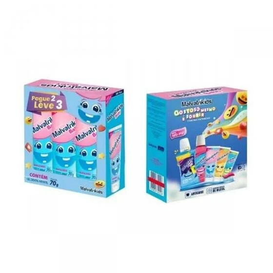 Kit Gel Dental Infantil Malvatrikids Baby Anticárie Tutti-Frutti Com 3 Unidades - Image 2