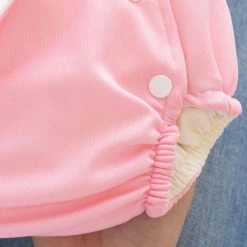 Fralda Ecologica Reutilizavel Praia Piscina Com Absorvente Para Bebe Tamanho 1 A 3 Rosa Bebê - Mais Que Baby